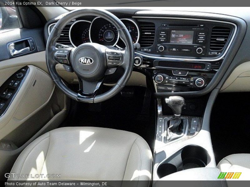 Dark Cherry / Beige 2014 Kia Optima EX