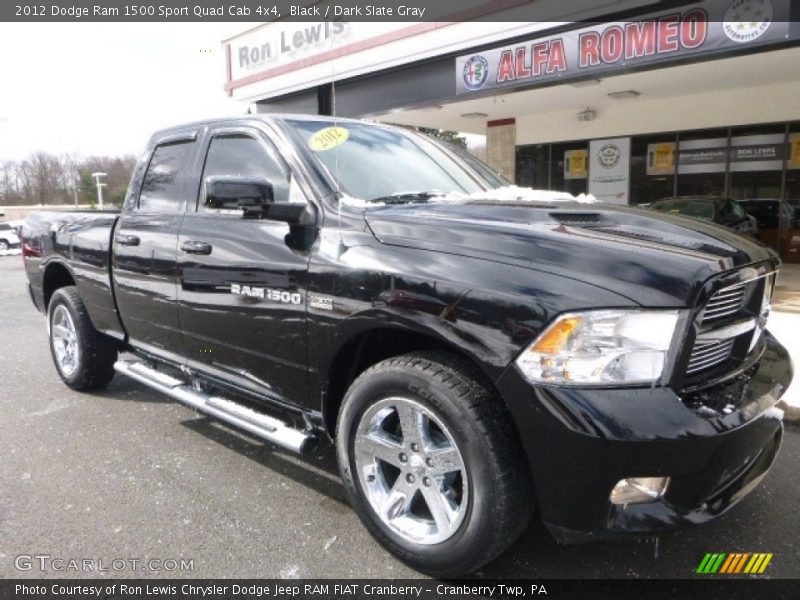Black / Dark Slate Gray 2012 Dodge Ram 1500 Sport Quad Cab 4x4
