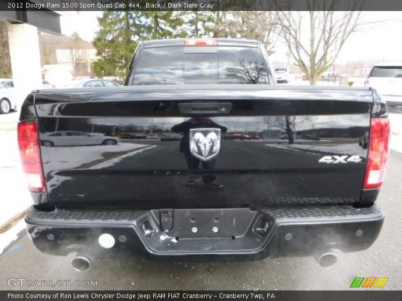 Black / Dark Slate Gray 2012 Dodge Ram 1500 Sport Quad Cab 4x4