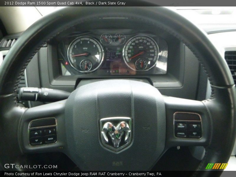 Black / Dark Slate Gray 2012 Dodge Ram 1500 Sport Quad Cab 4x4
