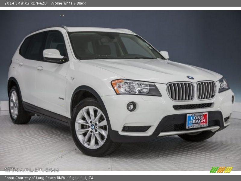 Alpine White / Black 2014 BMW X3 xDrive28i