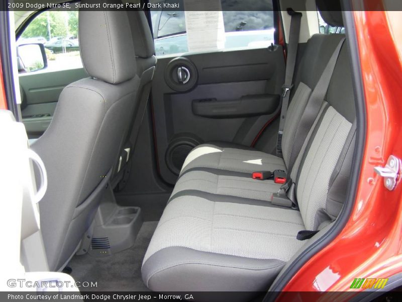Sunburst Orange Pearl / Dark Khaki 2009 Dodge Nitro SE