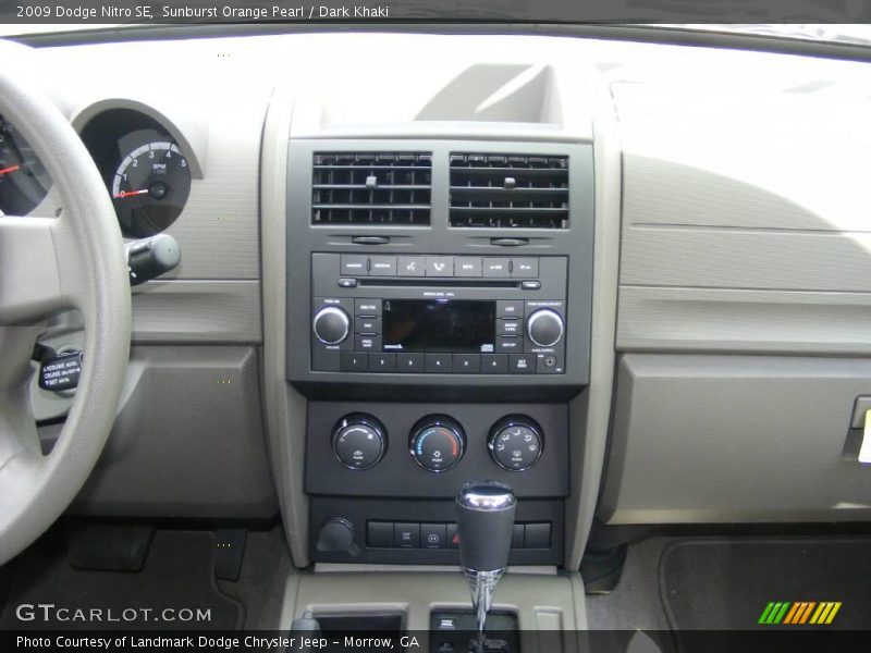 Sunburst Orange Pearl / Dark Khaki 2009 Dodge Nitro SE