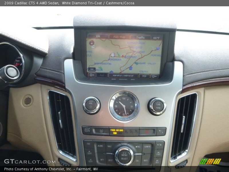 White Diamond Tri-Coat / Cashmere/Cocoa 2009 Cadillac CTS 4 AWD Sedan