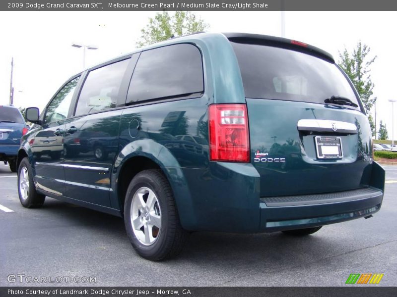 Melbourne Green Pearl / Medium Slate Gray/Light Shale 2009 Dodge Grand Caravan SXT