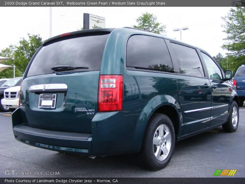 Melbourne Green Pearl / Medium Slate Gray/Light Shale 2009 Dodge Grand Caravan SXT