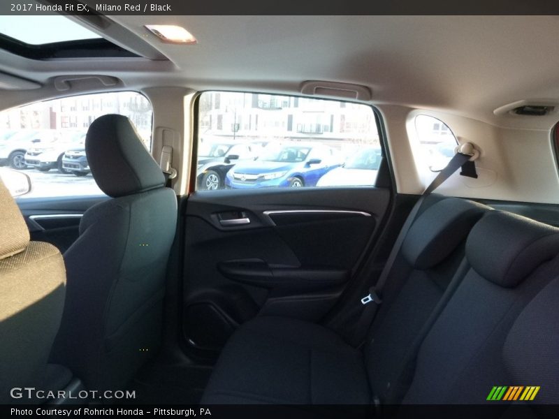 Milano Red / Black 2017 Honda Fit EX