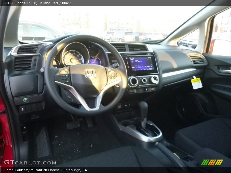Milano Red / Black 2017 Honda Fit EX