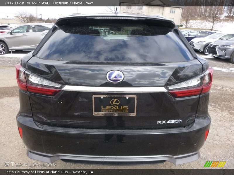 Obsidian / Noble Brown 2017 Lexus RX 450h AWD