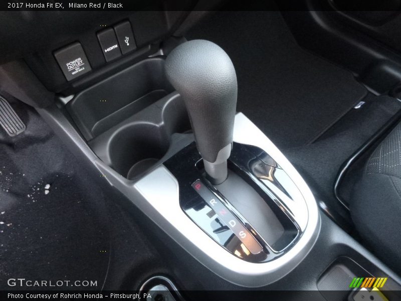 Milano Red / Black 2017 Honda Fit EX