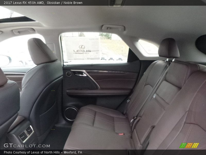Rear Seat of 2017 RX 450h AWD