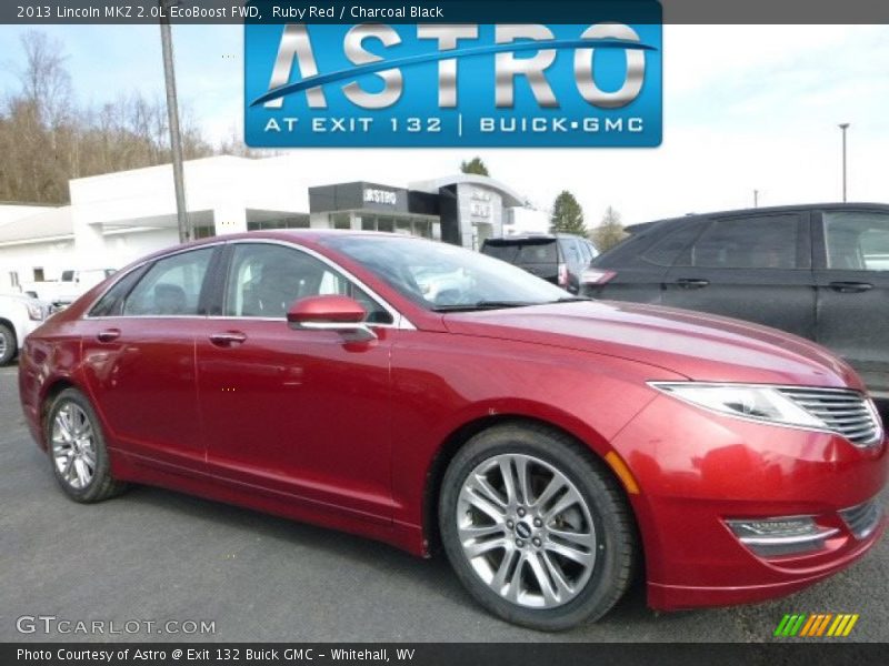 Ruby Red / Charcoal Black 2013 Lincoln MKZ 2.0L EcoBoost FWD