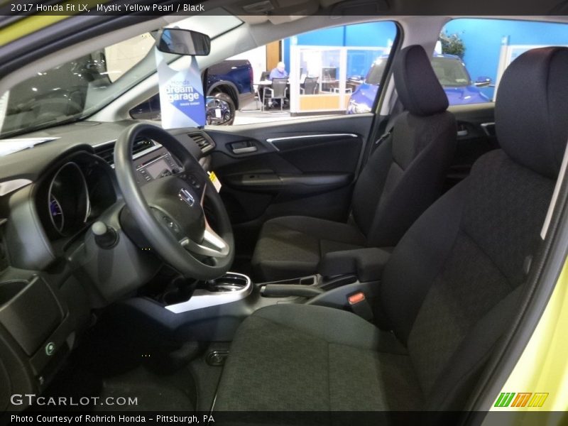 Mystic Yellow Pearl / Black 2017 Honda Fit LX