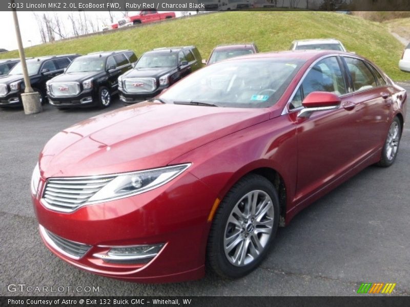 Ruby Red / Charcoal Black 2013 Lincoln MKZ 2.0L EcoBoost FWD