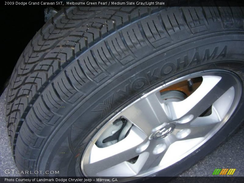 Melbourne Green Pearl / Medium Slate Gray/Light Shale 2009 Dodge Grand Caravan SXT