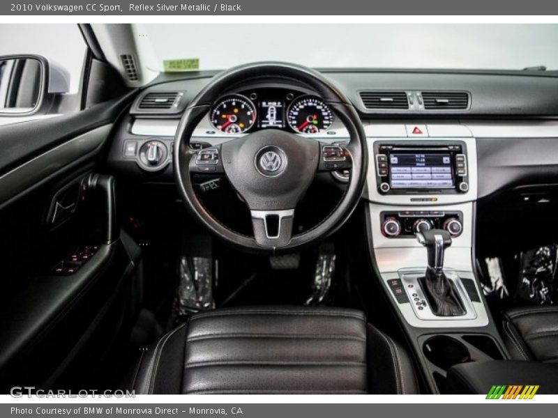 Reflex Silver Metallic / Black 2010 Volkswagen CC Sport