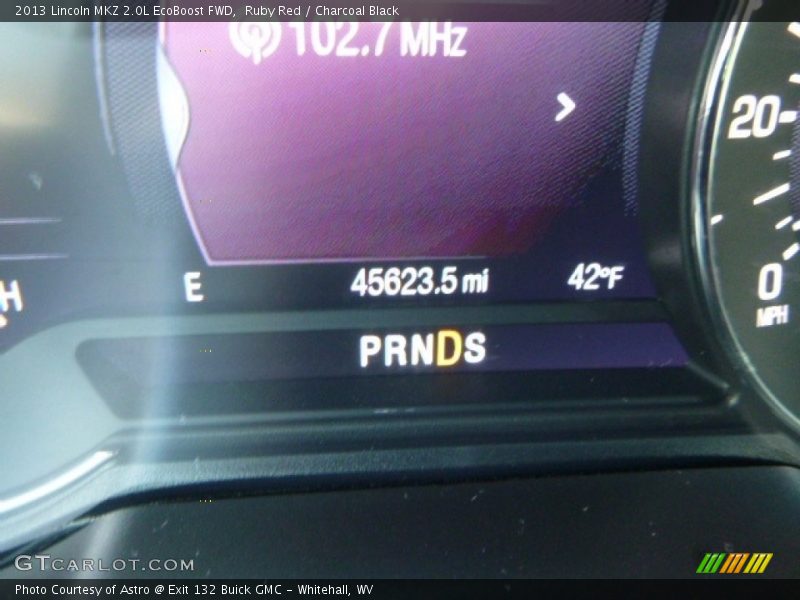 Ruby Red / Charcoal Black 2013 Lincoln MKZ 2.0L EcoBoost FWD