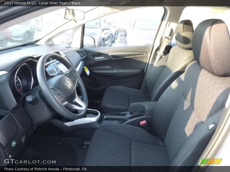Lunar Silver Pearl / Black 2017 Honda Fit LX