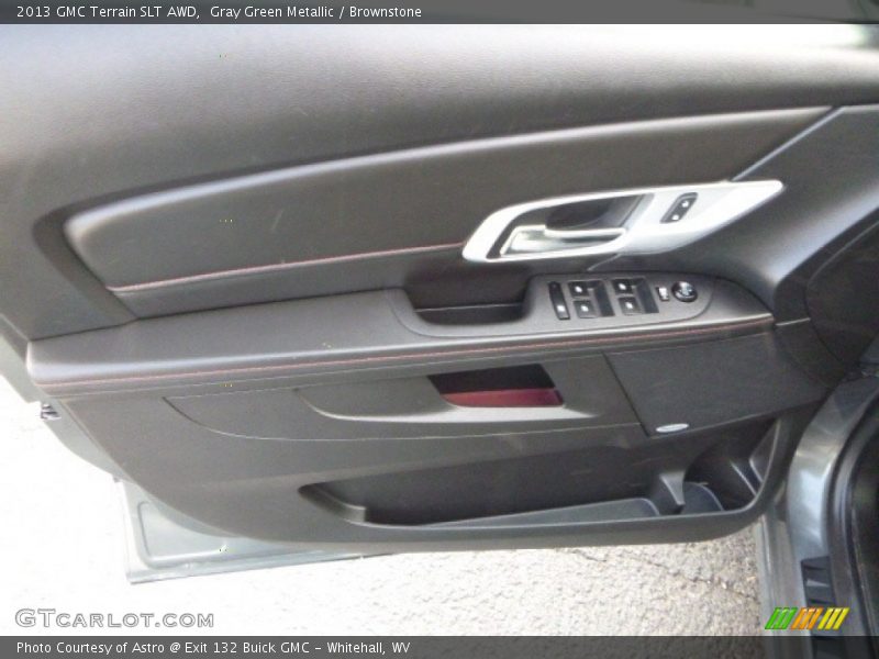 Gray Green Metallic / Brownstone 2013 GMC Terrain SLT AWD