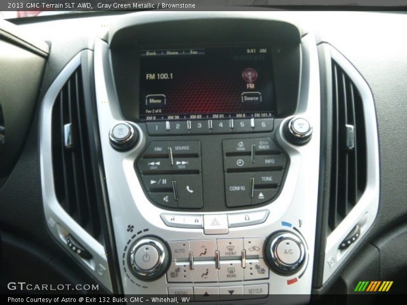 Gray Green Metallic / Brownstone 2013 GMC Terrain SLT AWD