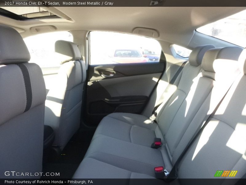 Modern Steel Metallic / Gray 2017 Honda Civic EX-T Sedan