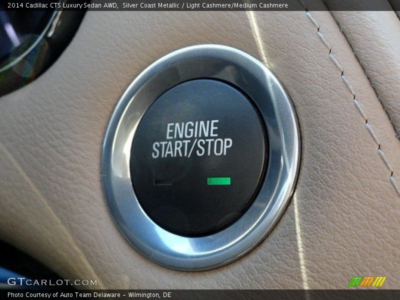 Silver Coast Metallic / Light Cashmere/Medium Cashmere 2014 Cadillac CTS Luxury Sedan AWD