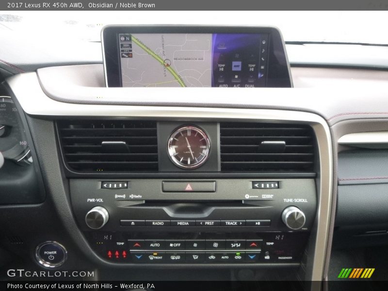 Controls of 2017 RX 450h AWD