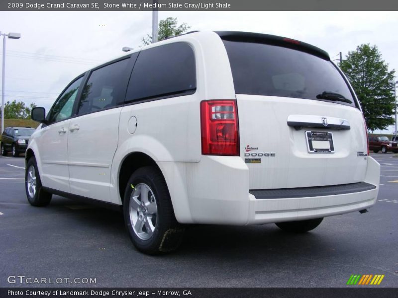 Stone White / Medium Slate Gray/Light Shale 2009 Dodge Grand Caravan SE