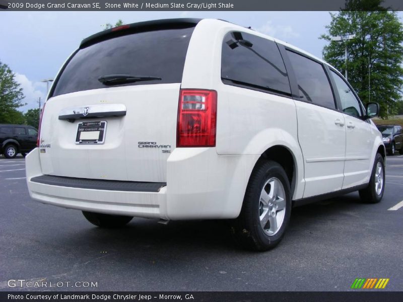 Stone White / Medium Slate Gray/Light Shale 2009 Dodge Grand Caravan SE
