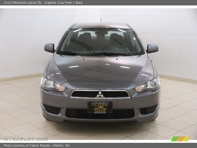 Graphite Gray Pearl / Black 2010 Mitsubishi Lancer ES