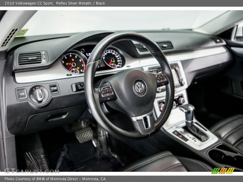 Reflex Silver Metallic / Black 2010 Volkswagen CC Sport