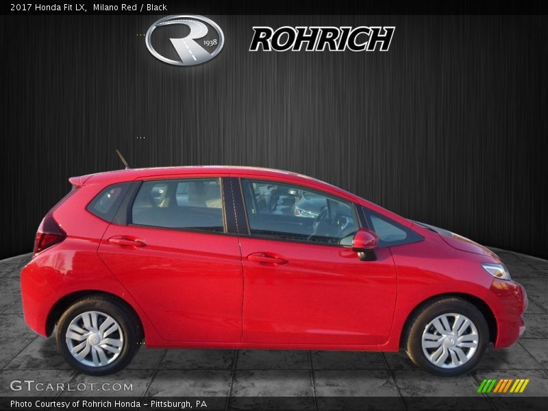 Milano Red / Black 2017 Honda Fit LX