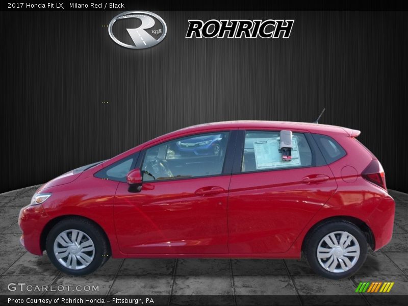 Milano Red / Black 2017 Honda Fit LX