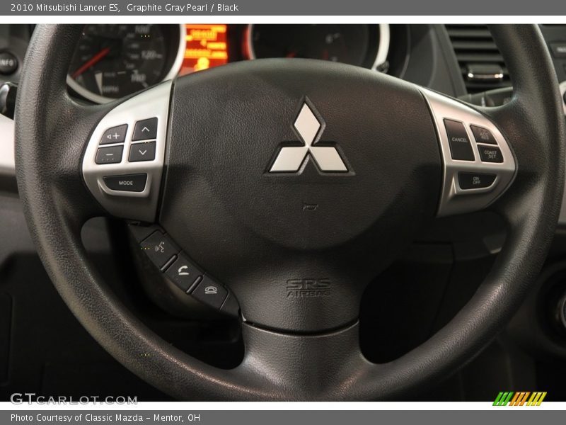 Graphite Gray Pearl / Black 2010 Mitsubishi Lancer ES