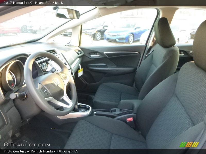 Milano Red / Black 2017 Honda Fit LX