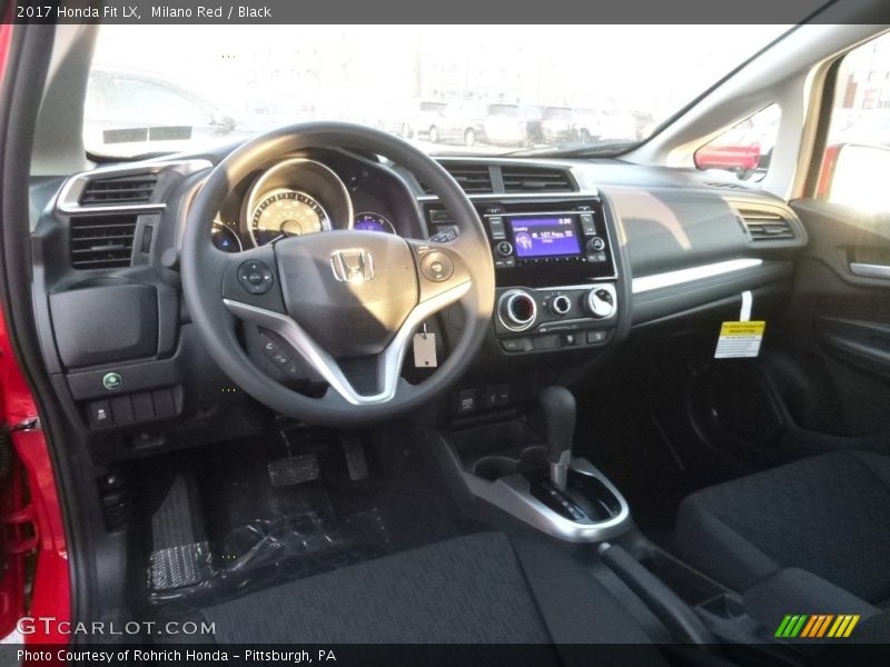 Milano Red / Black 2017 Honda Fit LX