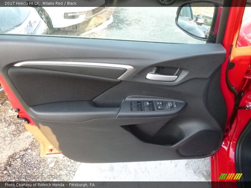 Milano Red / Black 2017 Honda Fit LX
