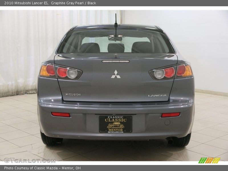 Graphite Gray Pearl / Black 2010 Mitsubishi Lancer ES