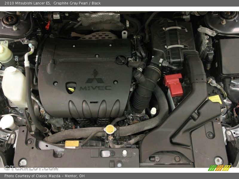 Graphite Gray Pearl / Black 2010 Mitsubishi Lancer ES
