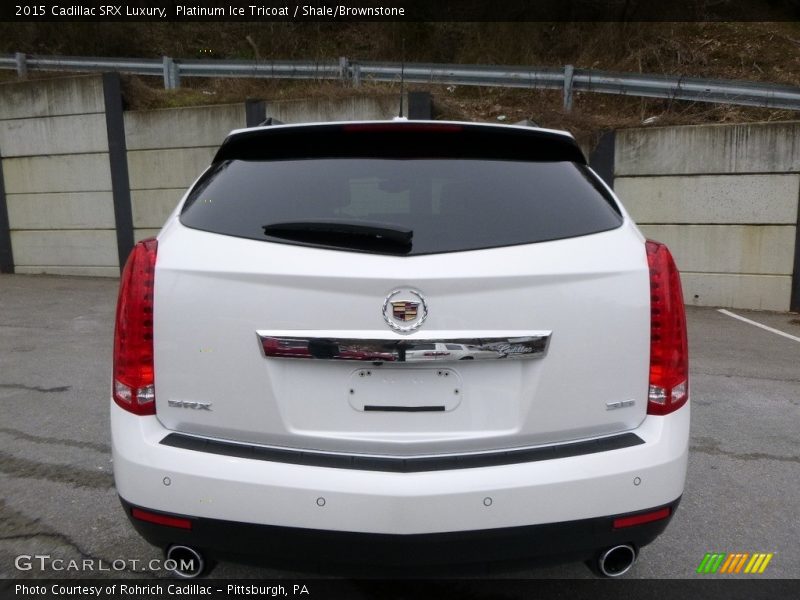 Platinum Ice Tricoat / Shale/Brownstone 2015 Cadillac SRX Luxury