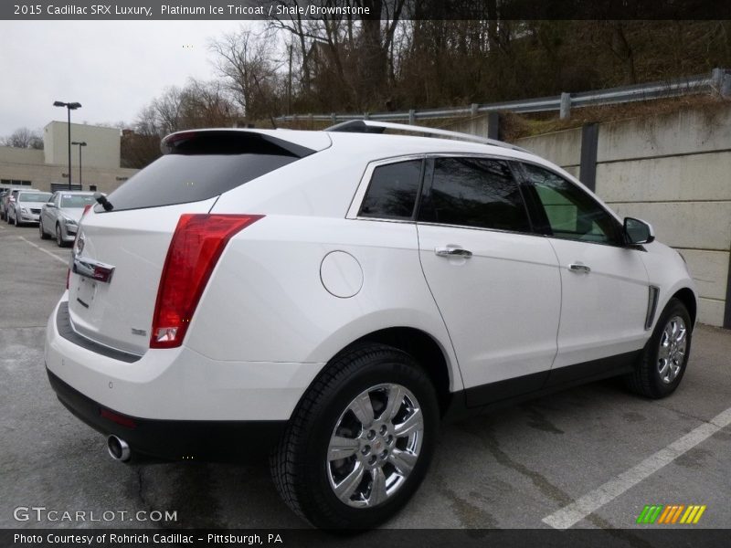 Platinum Ice Tricoat / Shale/Brownstone 2015 Cadillac SRX Luxury