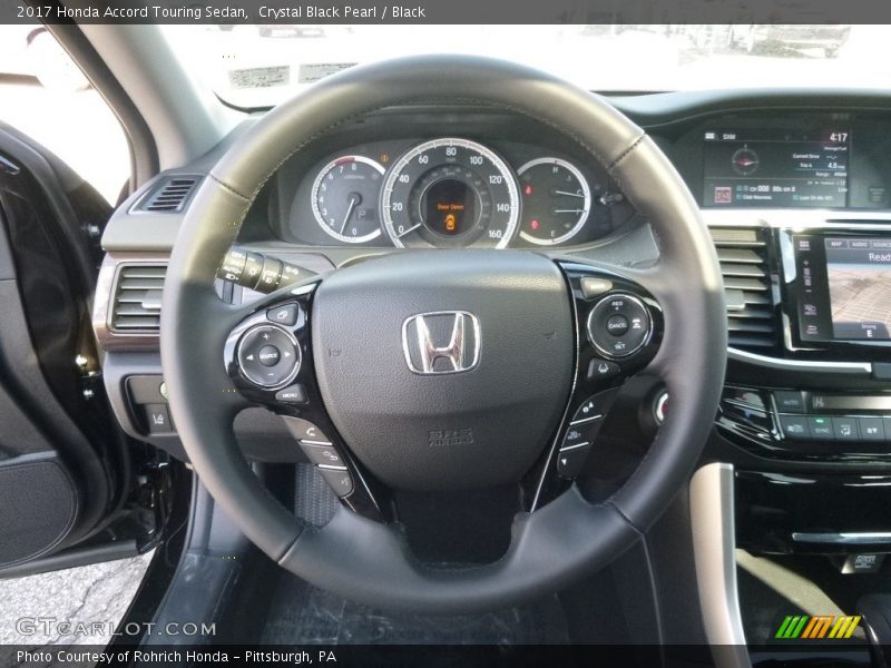 Crystal Black Pearl / Black 2017 Honda Accord Touring Sedan