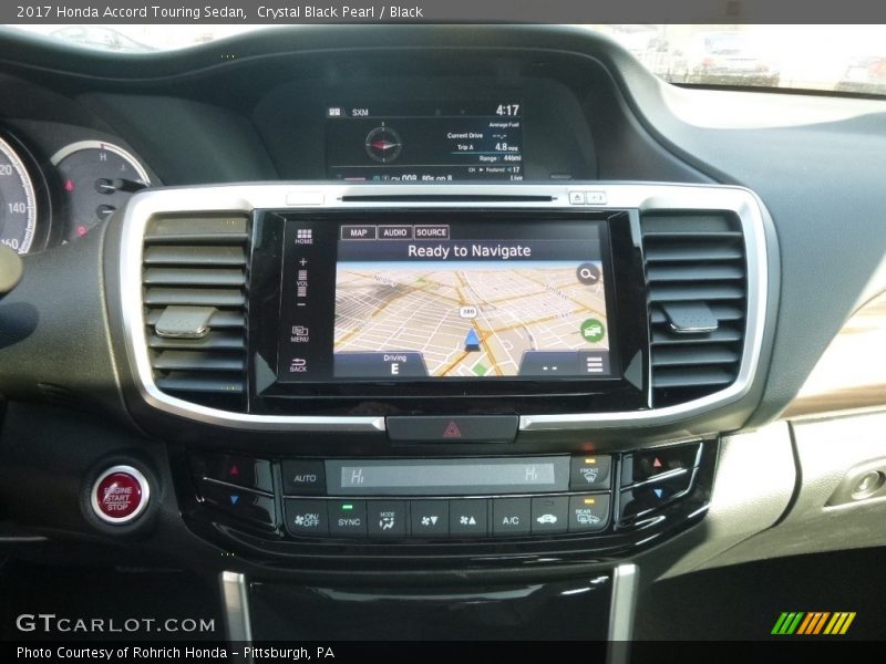 Crystal Black Pearl / Black 2017 Honda Accord Touring Sedan