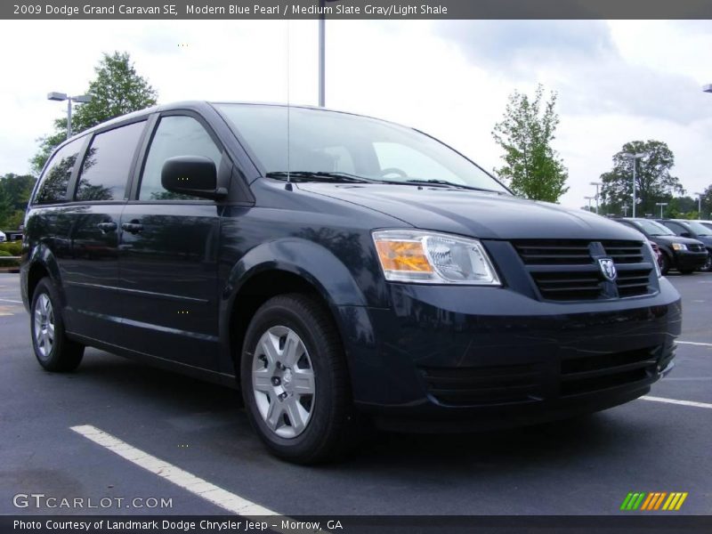 Modern Blue Pearl / Medium Slate Gray/Light Shale 2009 Dodge Grand Caravan SE