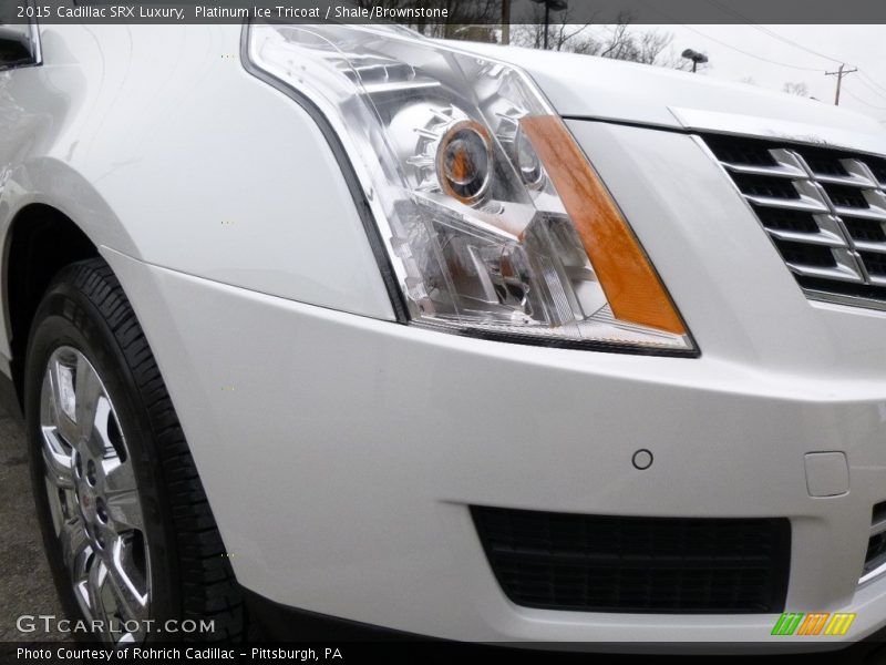 Platinum Ice Tricoat / Shale/Brownstone 2015 Cadillac SRX Luxury