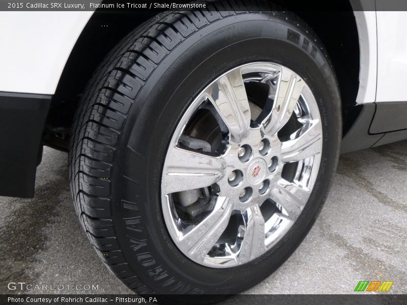 Platinum Ice Tricoat / Shale/Brownstone 2015 Cadillac SRX Luxury