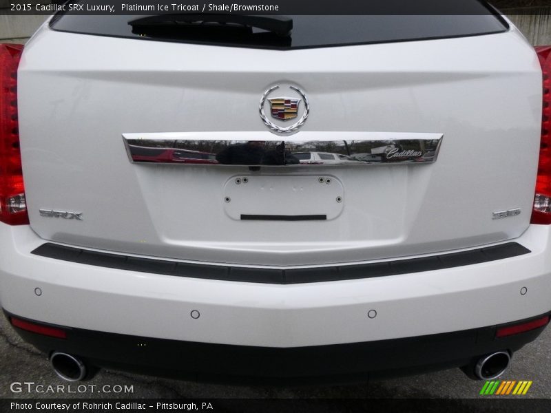 Platinum Ice Tricoat / Shale/Brownstone 2015 Cadillac SRX Luxury