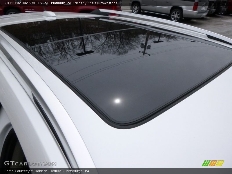 Platinum Ice Tricoat / Shale/Brownstone 2015 Cadillac SRX Luxury