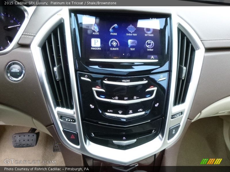 Platinum Ice Tricoat / Shale/Brownstone 2015 Cadillac SRX Luxury