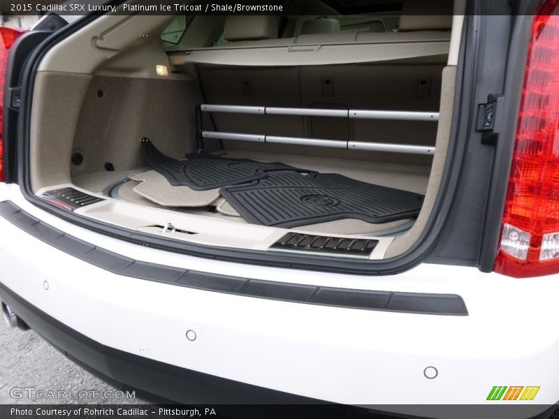 Platinum Ice Tricoat / Shale/Brownstone 2015 Cadillac SRX Luxury
